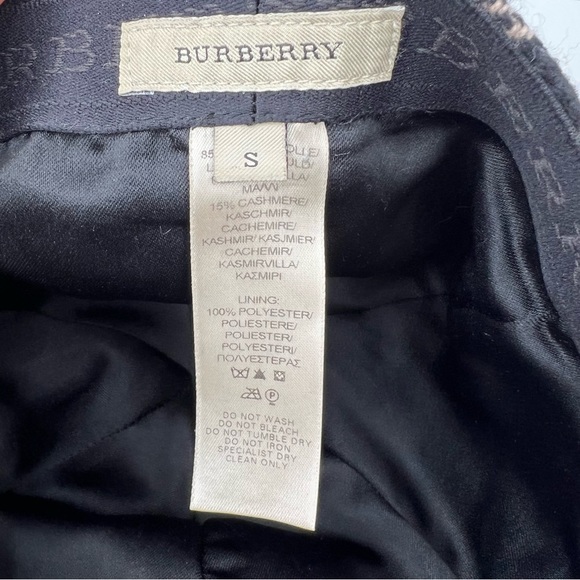 Burberry nova check hat cap wool cashmere blend small - Picture 10 of 12